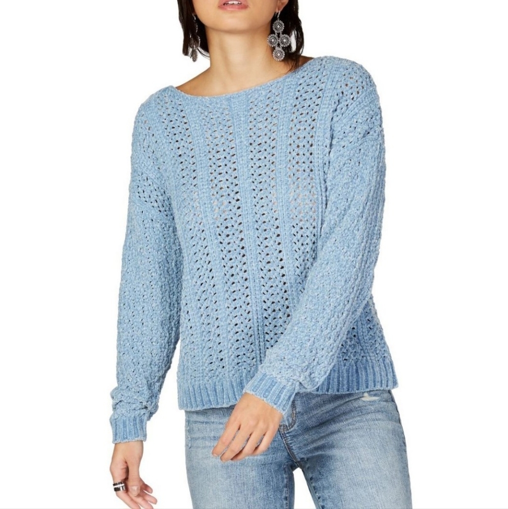 INC NEW Women's Open Cable-knit Chenille Crewneck Sweater Top XXL